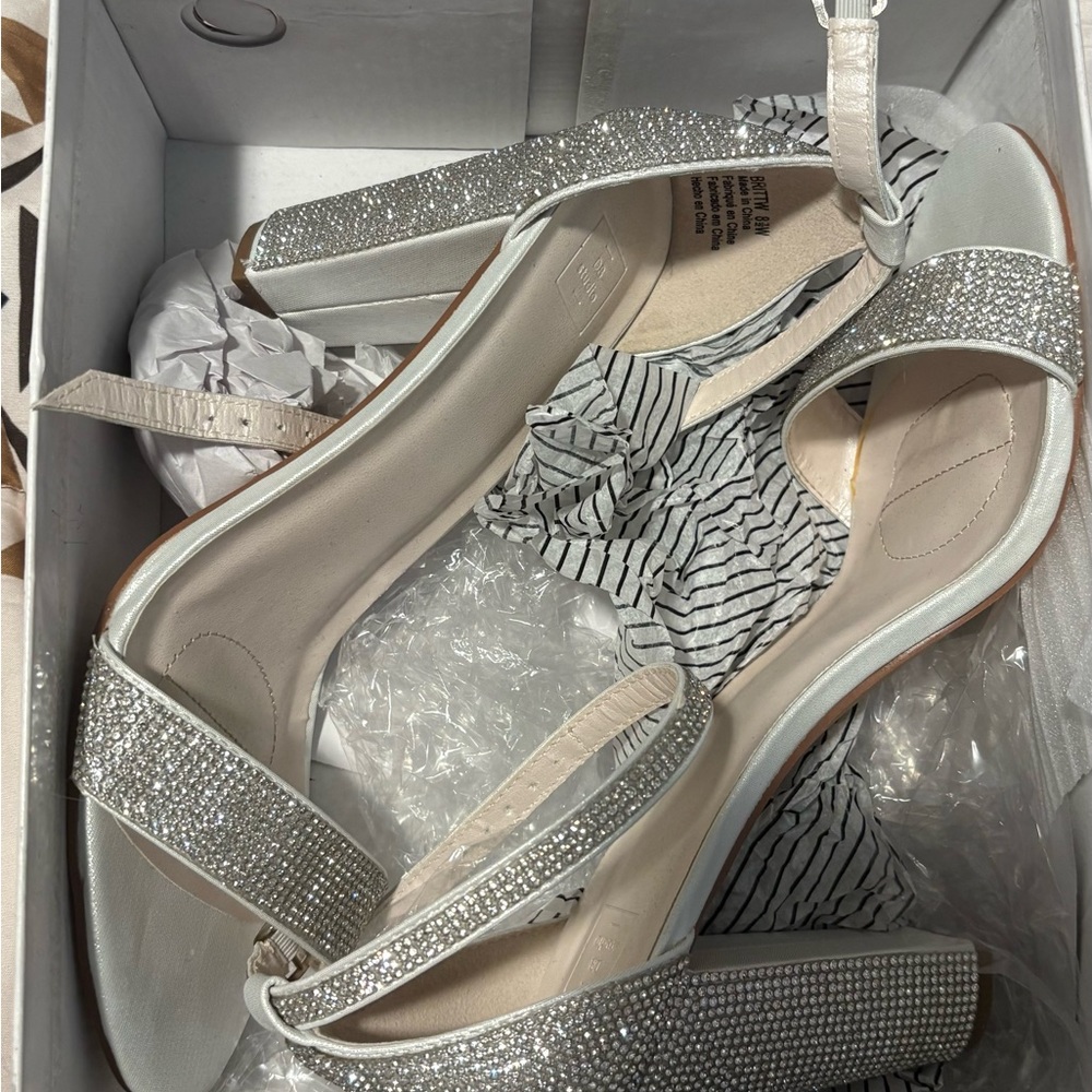Elegant Silver Women's Heels